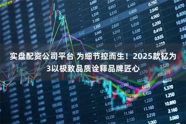 实盘配资公司平台 为细节控而生！2025款钇为3以极致品质诠释品牌匠心
